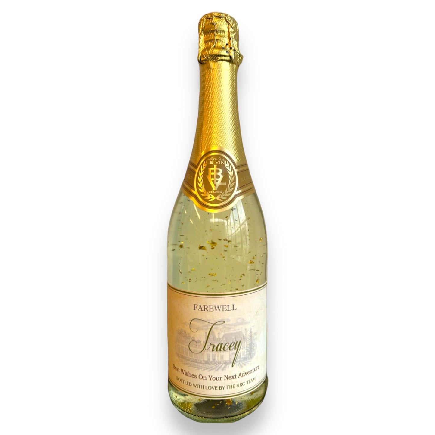 Le Vin Gold Sparkling with Château Label
