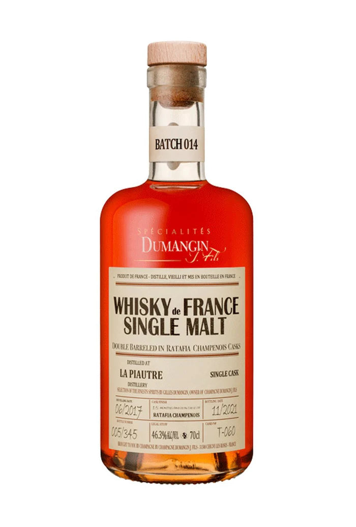 Dumangin Batch 014 La Piautre (France) 2017 Single Malt Whisky