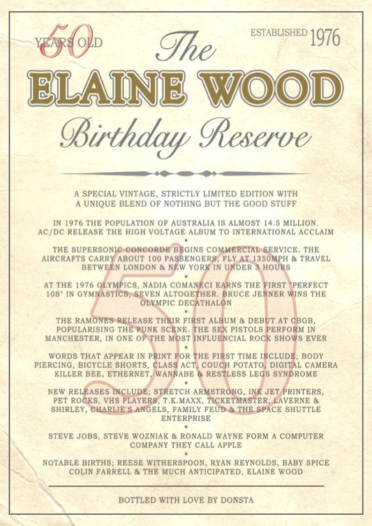 Birthday Reserve 50